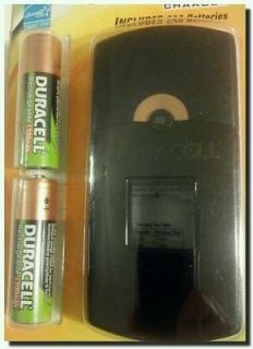 Duracell Go Easy charger and 2 AA NiMH batteries