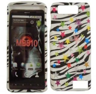 Zebra Stars Cover Case Motorola Droid X 2 X2 MB870