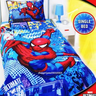 Spiderman   Ultimate 50   Single/Twin Bed Quilt Doona Duvet Cover Set