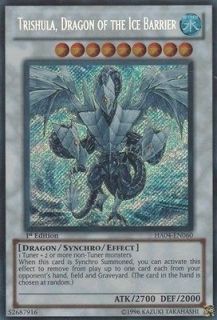 Trishula,Drago n of the Ice Barrier HA04 EN060 1st ed. Secret rare