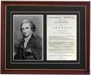 Thomas Paine Common Sense Revolutionary War Rev Book
