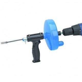 25 Ft. Drain Cleaner With Drill Attachment Clog Remover Unclog Toilet
