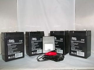 5AH RECHARGEABLE GAME FEEDER SEALED 6V SLA BATTERY & WALL CHARGER