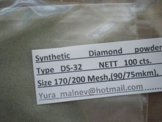 Diamond Powder Lapidary,Grind ing size 325to50 Grit,Mesh weight 50cts