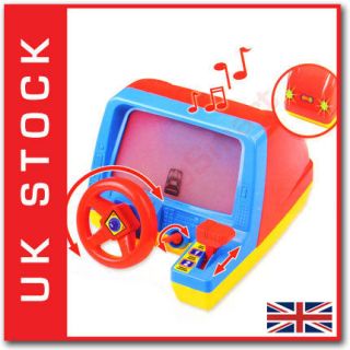 LITTLE DRIVER TOY DRIVING STEERING WHEEL & GEAR STICK WITH SCREEN KIDS