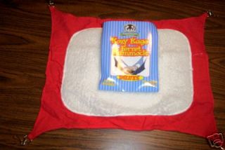 Deluxe Ferret Cage Hammock Bed w Sherpa   Red