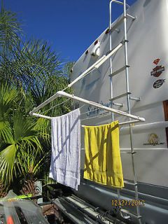 RV CLOTHES LINE DRYING RACK CAMPING PORTABLE CLOTHESLINE