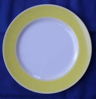 FITZ & FLOYD RONDELET   YELLOW 10 3/8 inch DINNER PLATES