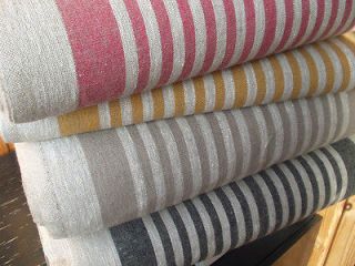 fabric Upholstery 100% linen Ecru Grey heavy weight NEW ECO friendly