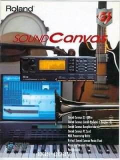 Roland Sound Canvas original brochure booklet