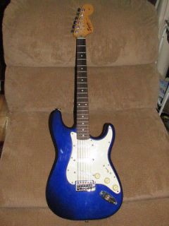 Squier by Fender Strat Electric Guitar Blue