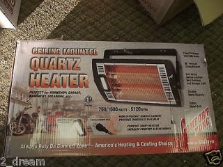 Zone CZQTV5M Infrared Quartz Heater   Wall or Ceiling Mountable NEW