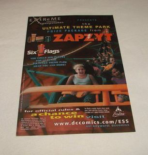 2003 Zapzyt ad page ~ SIX FLAGS EXTREME SUMMER CONTEST