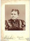 Antique Cabinet Card Photograph of Sad Woman Victorian Fashion