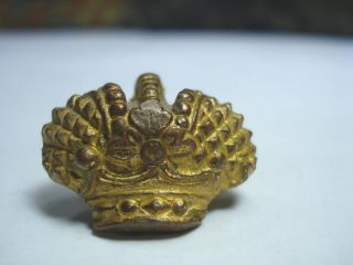 WWII GERMAN ALLY GOLD PLATED ROYAL FURNITURE ORNAMENT