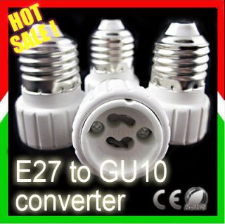 10x E27 Screw to GU10 socket base LED Bulb Halogen Light lamp Adapter