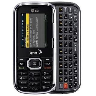 Sprint LG Rumor 2 LX265 Black CDMA QWERTY  Cell Phone Used