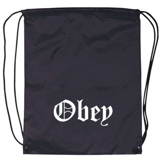 Obey Nylon Drawstring Backpack
