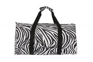 Zebra Duffel Bag, Perfect for Cheerleading & Gymnastics