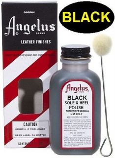 BLACK Angelus Tandy Fiebings Kiwi Leather Sole & Heel Polisher Edger