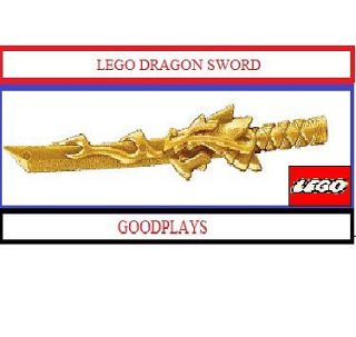 Lego Ninjago GOLDEN DRAGON SWORD from set 2507 Gold Minifig Weapon new