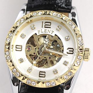 Newly listed Nice Lady Pure White Automatic Mechanical Skeleton Watch