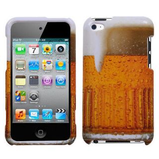 Cool Alcohol Beverage Gold Mug Beer Hard Cover Case for iPod Touch 4th