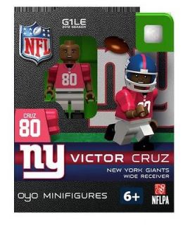 Victor Cruz Oyo Mini Fig Figure Lego Compatible New York Giants NIP