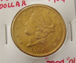 1904 US Liberty Head Double Eagle Twenty Dollars $20 Gold Coin