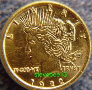 PEACE DOLLAR MINIATURE GOLD COINS CUTE PLUS FREE GOLD WEDDINGS PARTIES