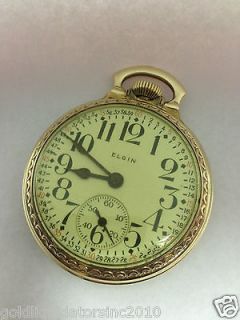 Antique Elgin Pocket Watch Railroad 17 Jewels 1946