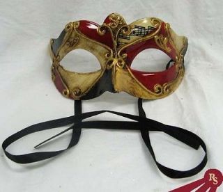 RED/GOLD CARNIVAL MASK   Venetian Masks   MASQUERADE