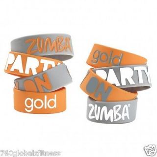 Zumba Gold Party On Wide Rubber Bracelets Ships Fast