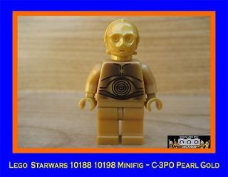 Lego Starwars 10188 10198 Minifig ~ C 3PO Pearl Gold ( New )