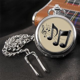 Music Note Musician Pocket Watch
