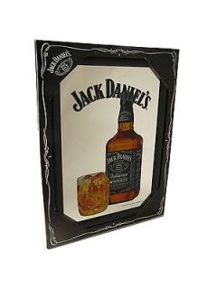 Jack Daniels Mirror   JD bottle and glass   12 x 8   in gift