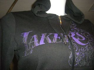 NWT Los Angeles Lakers Womens Jacket Hoodie, Size Small, Crystals