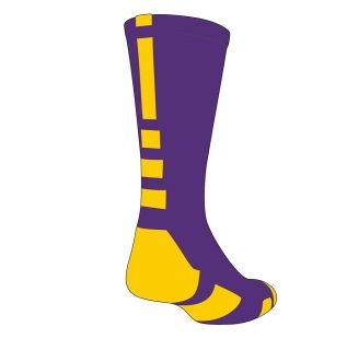 Baseline Elite Socks   Purple/Gold (M, L, XL)   proDRI fabric, BNIB