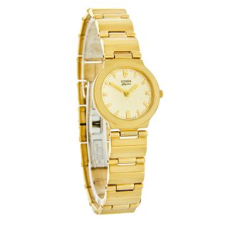 Citizen Elegance Ladies Gold Tone Bracelet Dress Quartz Watch EN0192