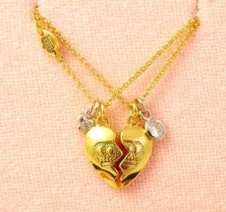 Genuine Juicy Couture Best Friend Heart Necklaces