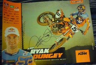 2013 Autograph Supercross Poster Ryan Dungey #5 KTM New