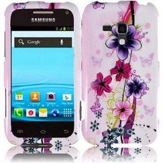 Elite Flower Design Cover Snap On Hard Case For Samsung Galaxy Rush
