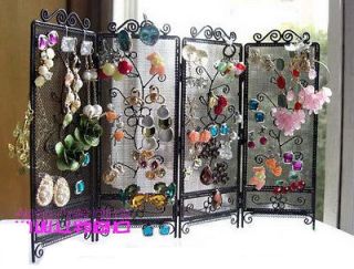 Stand Screen Ear Pin Display Hanging Holder Earring Storage Jewelry