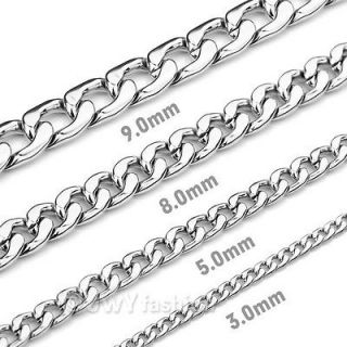 11 29 Huge Silver Twist Chain Links Stainless Steel Men Necklace