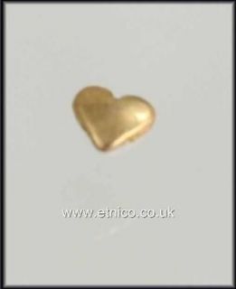SOLID 18CT GOLD TOOTH or NAIL ART HEART