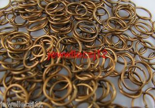 400pcs copper plated metal open jump rings 10mm