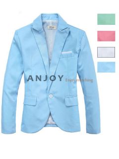 Hot ！ New Stylish Men’s Casual Slim fit One Button Suit Blazer