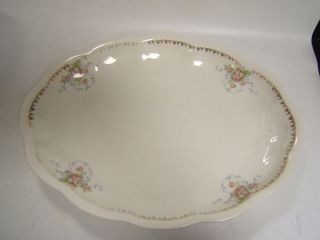 Edwin Knowles Vintage China Large Oval Platter Floral