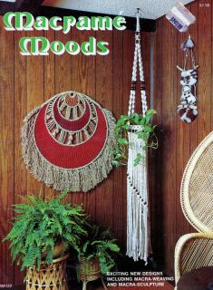 Macrame Moods Book Plant Hanger Curtain Placemat Wallhanging
