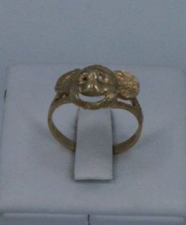 10k yellow gold Mickey Mouse ring